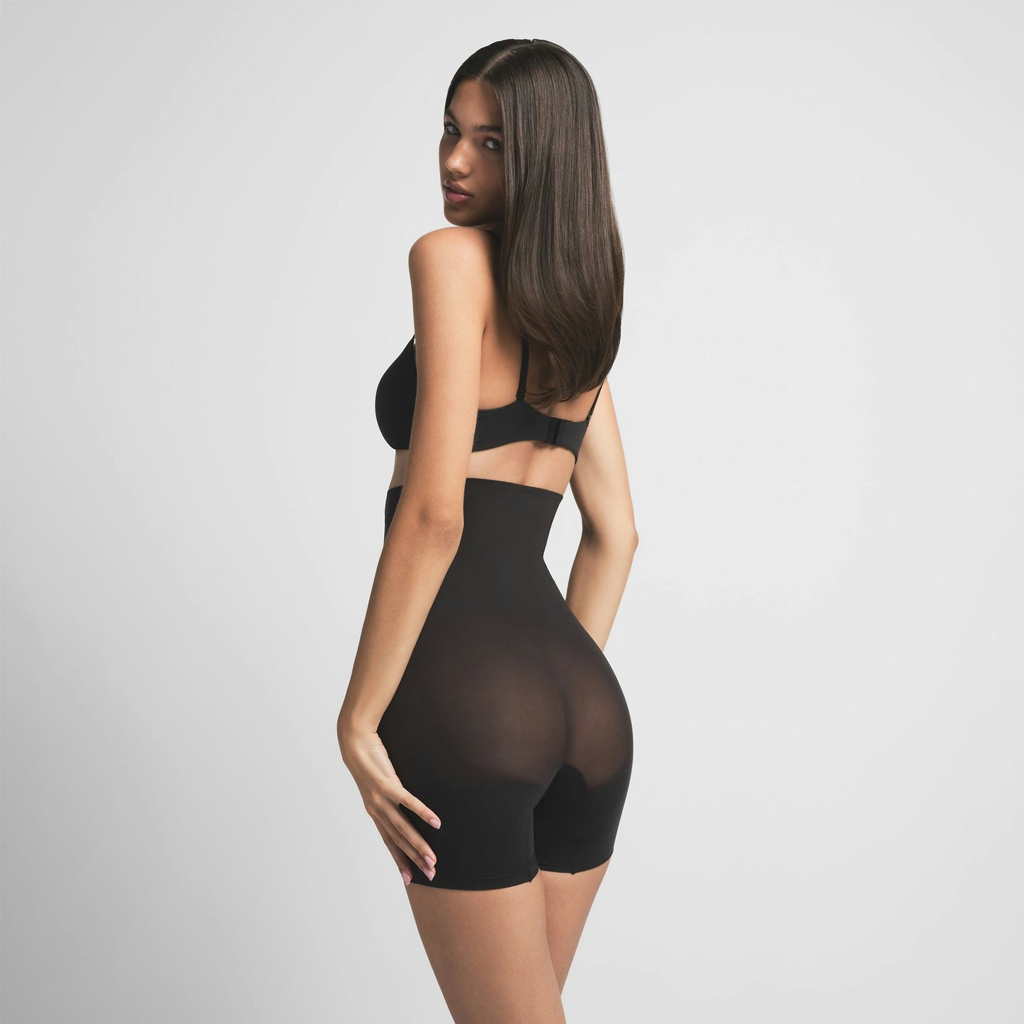 Short gainant – Mi-cuisse courte taille haute