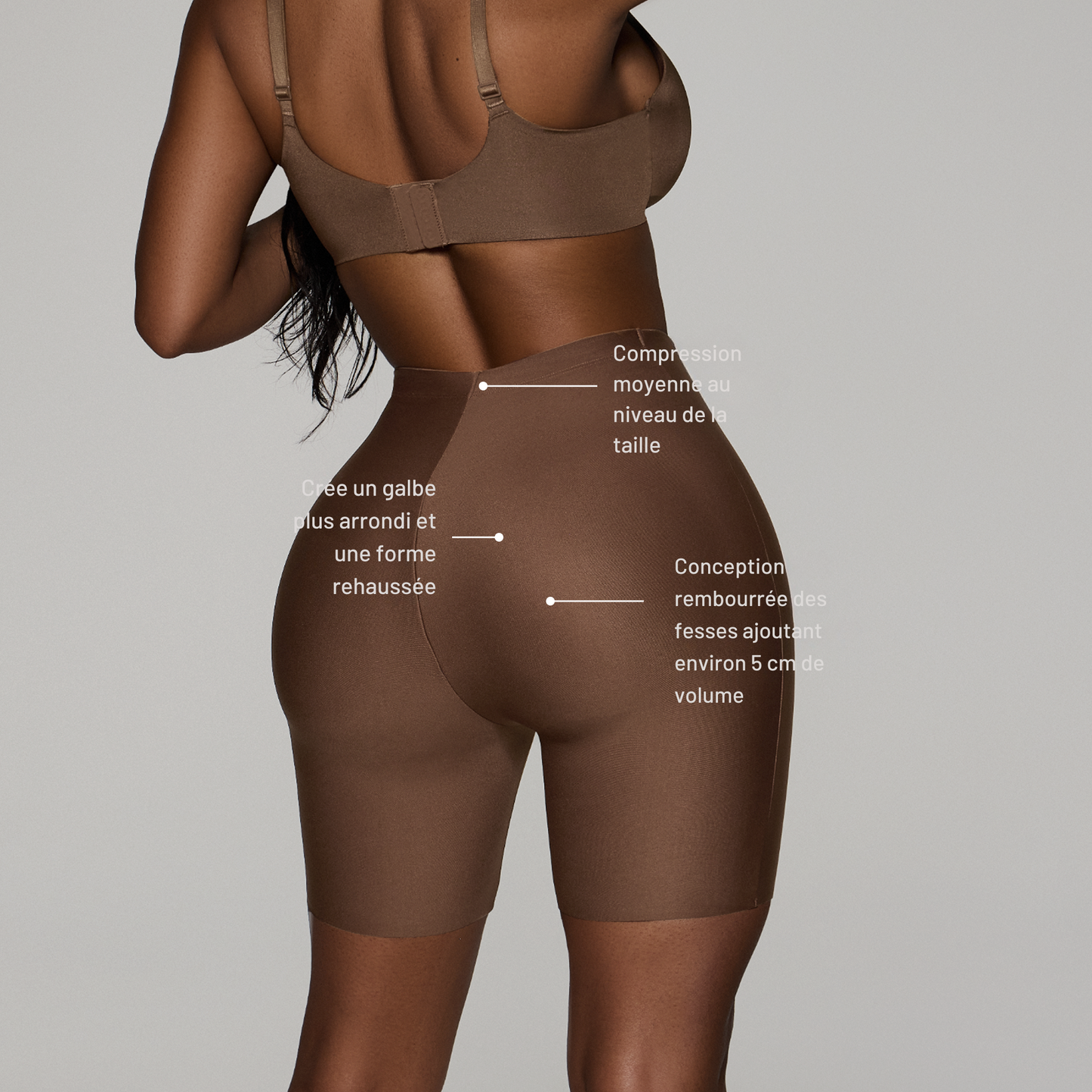 Short rembourré - Galbe naturel des fesses