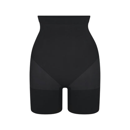 Short gainant – Mi-cuisse courte taille haute